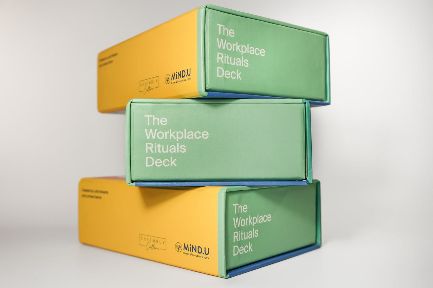 3 WRD Boxes stacked on top of each other with the side and base showing